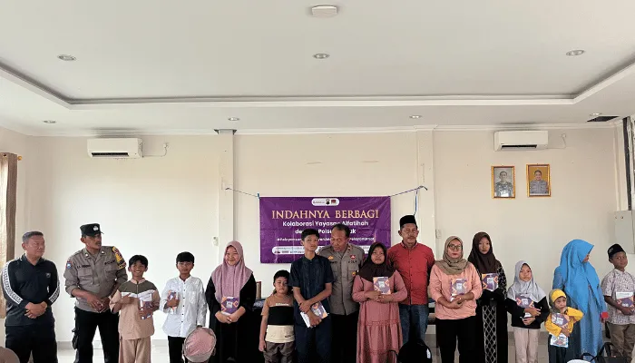 Santunan Anak Yatim: Yayasan Alfatihah Berkolaborasi dengan Polsek Genuk, 29 Anak Yatim Terima Santunan di Trimulyo
